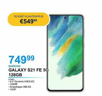 AUVA Samsung Galaxy S21 Fe 5g 128gb aanbieding