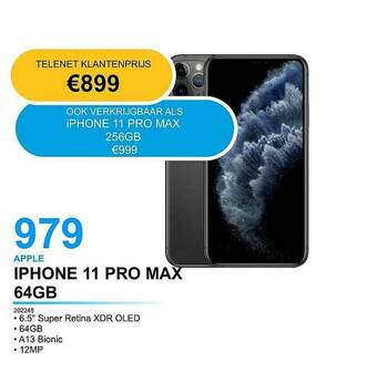 AUVA Apple Iphone 11 Pro Max 64gb aanbieding