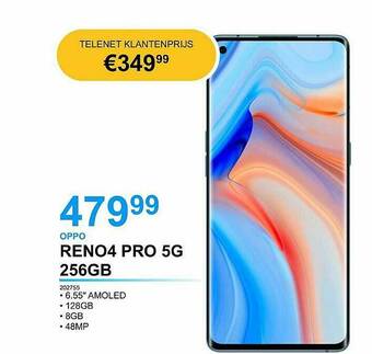 AUVA Oppo Reno4 Pro 5g 256gb aanbieding