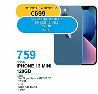 AUVA Apple Iphone 13 Mini 128gb aanbieding