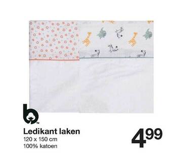 Zeeman Ledikant Laken aanbieding