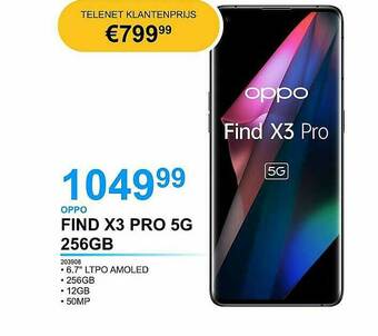 AUVA Oppo Find X3 Pro 5g 256gb aanbieding