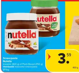 Carrefour Smeerpasta Nutella aanbieding