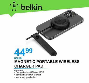 AUVA Belkin Magnetic Portable Wireless Charger Pad aanbieding