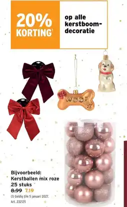GAMMA Kerstballen mix roze aanbieding