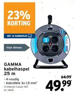 GAMMA GAMMA kabelhaspel aanbieding