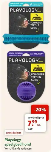 Maxi Zoo Playology speelgoed hond aanbieding