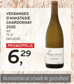 Alvo Vendanges d'anastasie chardonnay 2025 aanbieding