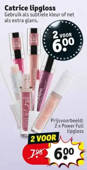 Kruidvat Catrice lipgloss aanbieding