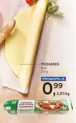 Alvo Pizzadeeg Boni aanbieding