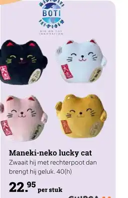 Multi bazar Maneki-neko lucky cat aanbieding