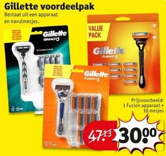 Kruidvat gillette voordeelpak aanbieding