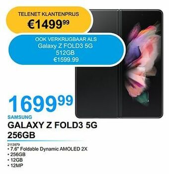 Samsung galaxy z fold3 5g 256gb