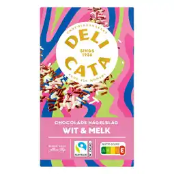 Albert Heijn Delicata Chocolade hagelslag wit & melk aanbieding