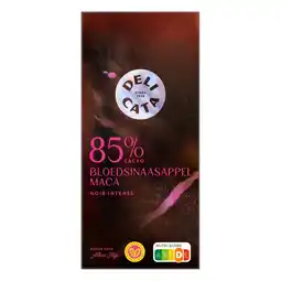 Albert Heijn Delicata Reep 85% cacao bloedsinaasappel maca aanbieding