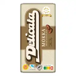 Albert Heijn Delicata Reep mokka melkchocolade aanbieding