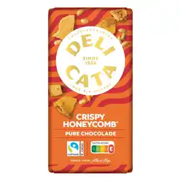 Albert Heijn Delicata Reep honey comb pure chocolade aanbieding