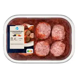 Albert Heijn AH Gehaktballetjes in tomatensaus bel aanbieding