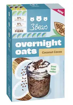 Albert Heijn 3Bears Overnight oats coconut cocoa aanbieding
