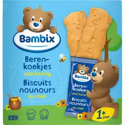 Albert Heijn Bambix Berenkoekjes met honing 1 jaar+ bel aanbieding
