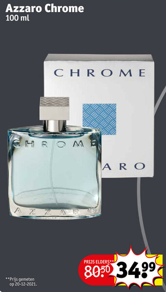 Kruidvat Azzaro chrome 100 ml aanbieding