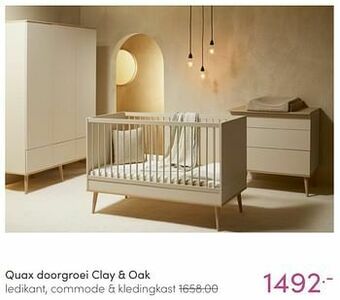 Baby & Tiener Quax doorgroei clay + oak aanbieding