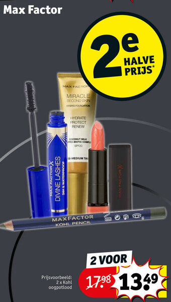 Kruidvat Max factor aanbieding