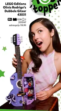 Intertoys LEGO Editions Olivia Rodrigo's Dubbele Gitaar 43031 aanbieding