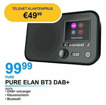 Pure elan bt3 dab+