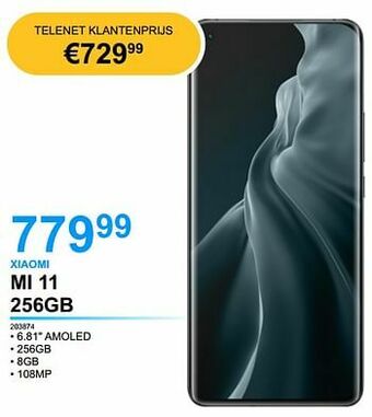 VCD Xiaomi mi 11 256gb aanbieding