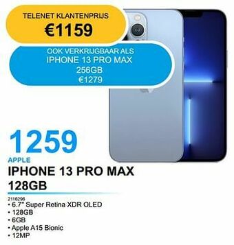 Derco Systems Apple iphone 13 pro max 128gb aanbieding