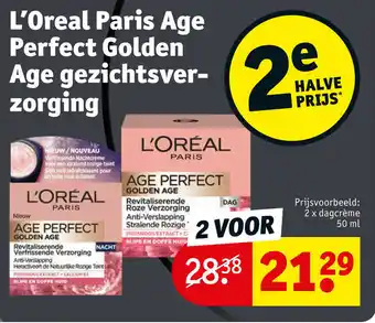 Kruidvat L'Oreal paris age perfect golden age gezichtsver-zorging 50 ml aanbieding