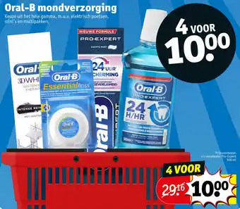 Kruidvat Oral-B mondverzorging 4 x mondwater pro-expert 500 ml aanbieding