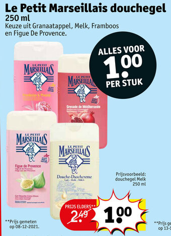 Le petit marseillais douchegel 250 ml
