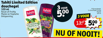 Kruidvat Tahiti limited edition douchegel 320 ml aanbieding