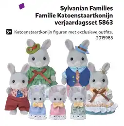 Intertoys Sylvanian Families Familie Katoenstaartkonijn verjaardagsset 5863 aanbieding