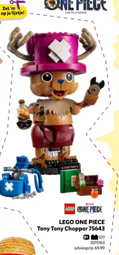 Intertoys LEGO ONE PIECE Tony Tony Chopper 75643 aanbieding