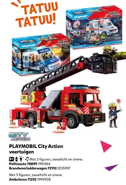 Intertoys PLAYMOBIL City Action voertuigen aanbieding