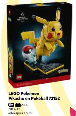 Intertoys LEGO Pokémon Pikachu en Pokéball 72152 aanbieding