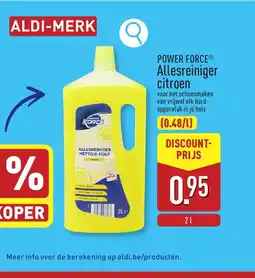 ALDI Power force allesreiniger citroen aanbieding