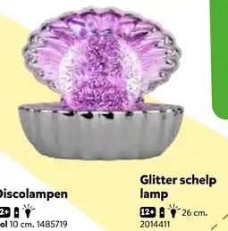 Intertoys Glitter schelp lamp aanbieding