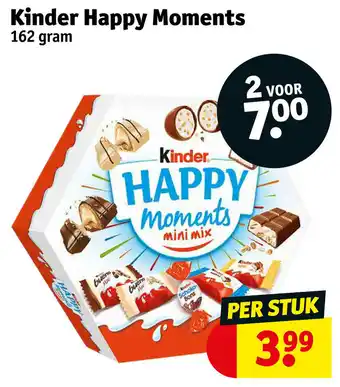 Kruidvat Kinder happy moments 162 gram aanbieding