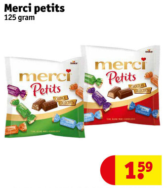 Kruidvat Merci petits 125 gram aanbieding