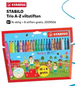 Intertoys Stabilo Trio A-Z viltstiften aanbieding