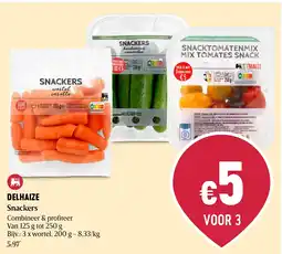 Delhaize Snackers aanbieding