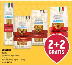 Delhaize Armando pasta aanbieding