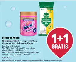 Delhaize Dettol of Vanish aanbieding