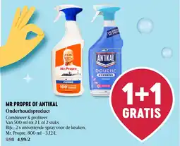 Delhaize Mr Propre of Antikal onderhoudsproduct aanbieding