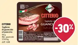 Delhaize Citterio tagliette di guanciale of pancetta aanbieding