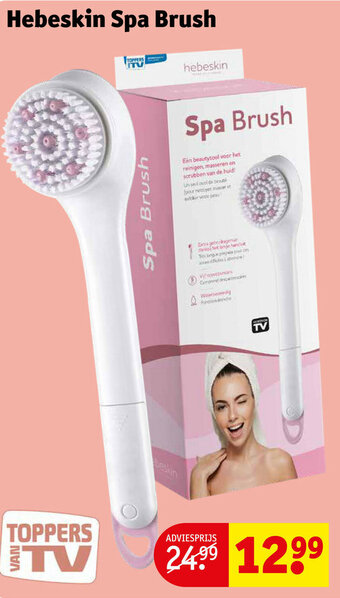Kruidvat Hebeskin spa brush aanbieding